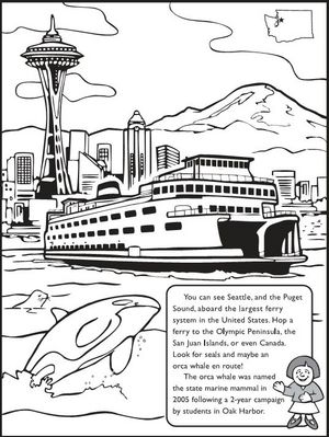 Washington State Kids Coloring Book